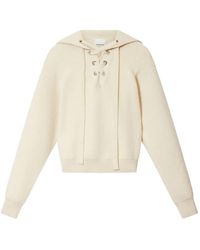 Isabel Marant - Ydali Lace-Up Collar Sweater - Lyst