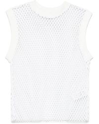 MSGM - Semi-sheer Top - Lyst