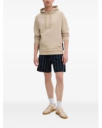 BOSS - Shorts Met Krijtstreep En Trekkoord - Lyst