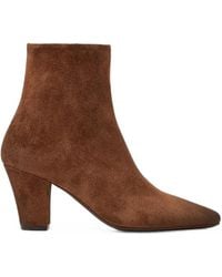 Marsèll - Figura Suede Block-Heel Ankle Boots - Lyst