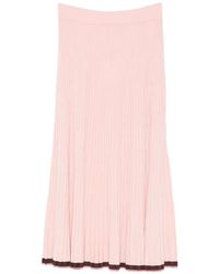Zimmermann - Contrast Rib Midi Skirt - Lyst