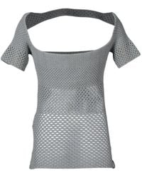 Isa Boulder - Fishnet Cut-Out Top - Lyst