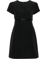 Givenchy - Abito Corto Con Cintura Voyou - Lyst