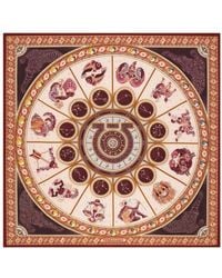 Ferragamo - Foulard À Horoscope Imprimé - Lyst