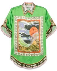 ALÉMAIS - Lucky Pace Zijden Blouse - Lyst