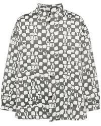 Henrik Vibskov - Big Patterned-Jacquard Shirt - Lyst