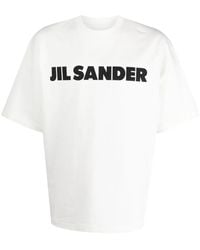 Jil Sander - T-Shirt Met Logoprint - Lyst