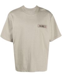 Sacai - X Eric Haze Logo-patch Crew-neck T-shirt - Lyst