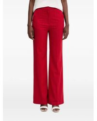 Morgan - Pinstripe Wide-Leg Trousers - Lyst