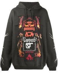 Vetements - Patchwork Graphic-Print Hoodie - Lyst