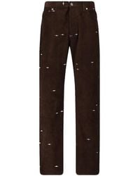 Phipps - Pantalon En Velours Côtelé À Étoiles Brodées - Lyst