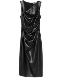 Patrizia Pepe - Draped Coated-Finish Dress - Lyst