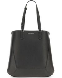 McQueen - Handtasche Mit Logo-Print - Lyst
