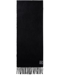Calvin Klein - Logo-Patch Fringed Scarf - Lyst