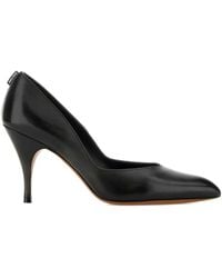 Miu Miu - 80Mm Leather Heel Pumps - Lyst