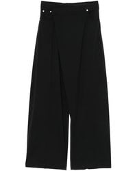 Mugler - Wrap Wide-Leg Trousers - Lyst
