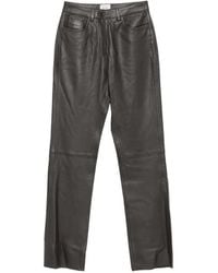 Alysi - Leather Trousers - Lyst