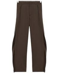 Loewe - Cotton And Silk Blend Trousers - Lyst