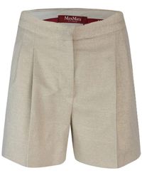 Max Mara - Favilla Pleated Tailored Shorts - Lyst