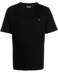 Missoni - Logo-embroidered Cotton T-shirt - Lyst