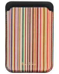 Paul Smith - Signature Stripe Iphone Magsafe Cardholder - Lyst