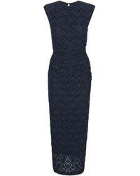 ROTATE BIRGER CHRISTENSEN - Floral-Lace Midi Dress - Lyst