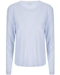 James Perse - Long-Sleeve Oversized T-Shirt - Lyst