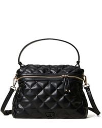 Twin Set - Logo-Plaque Quilted Tote Bag - Lyst