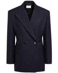 Saint Laurent - Double-Breasted Blazer - Lyst