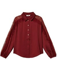 Twinset - Blouse Met Detail Van Kant - Lyst