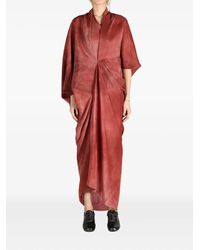 Cortana - Ruched-detailing midi dress - Lyst