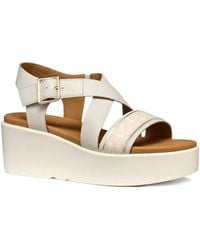 Geox - 60Mm Buckle-Fastening Platform Sandals - Lyst