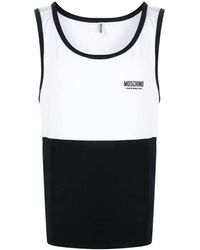Moschino - Logo-print Panelled Vest Top - Lyst