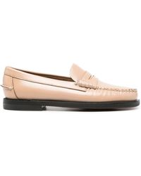 Sebago - Stacked-heel Leather Loafers - Lyst