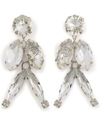 Emilio Pucci - Large Crystal-embellished Earrings - Lyst