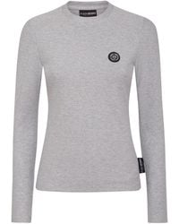 Philipp Plein - Glitter-Embellished Logo-Patch T-Shirt - Lyst