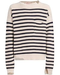 Marni - Striped Virgin Wool Sweater - Lyst