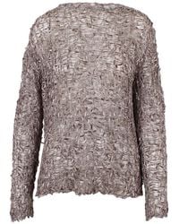 Christian Wijnants - Open-Knit Long-Sleeve Sweater - Lyst