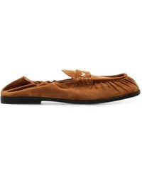 KENZO - Citygram Ruched Suede Loafers - Lyst