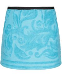 Marine Serre - Jacquard Towels Miniskirt - Lyst