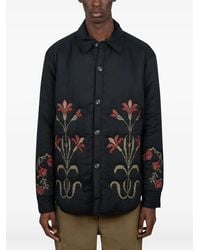 BAZISZT - Gefütterte Jacke Mit Blumenstickerei - Lyst