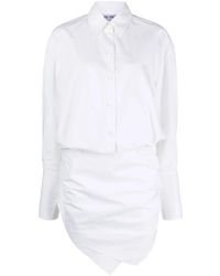 The Attico - Blousejurk Met Ruches - Lyst