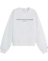 Tommy Hilfiger - Logo-Print Sweater - Lyst