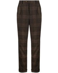 Brunello Cucinelli - Prince Of Wales Slim-Cut Trousers - Lyst