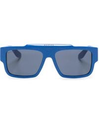 Gucci - Gg Supreme Square-Frame Sunglasses - Lyst