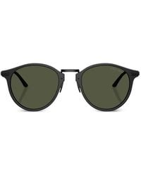 Giorgio Armani - Round-Frame Sunglasses - Lyst