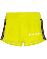 Palm Angels 'Chenille' Joggingshorts - Grün