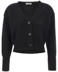 Kangra - V-Neck Cropped Cardigan - Lyst