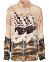 Burberry Oversized-Hemd - Mehrfarbig