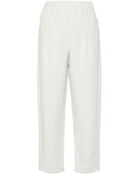 Brunello Cucinelli - Pleat-detail Tapered Trousers - Lyst